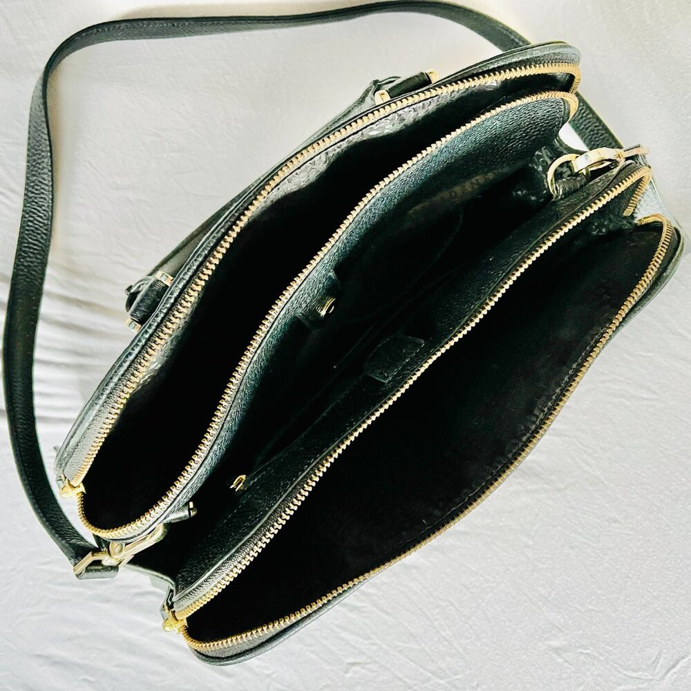 Kate Spade Chester Street Kalen Black Pebbled Leather Satchel Crossbody - Picture 2 of 4
